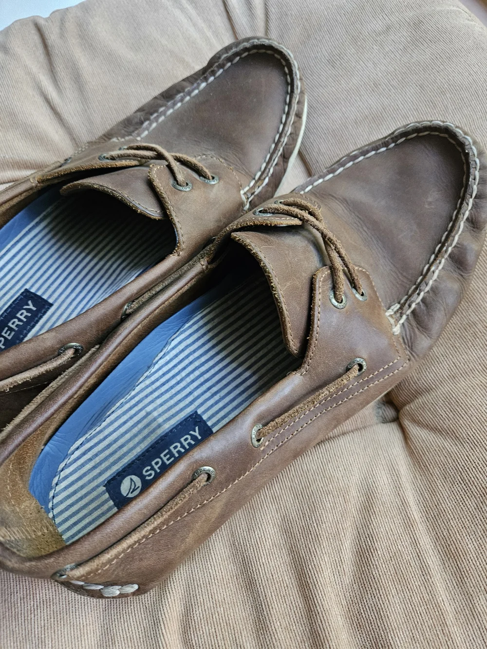 Sperry Men's Brown Leather Boat Shoes